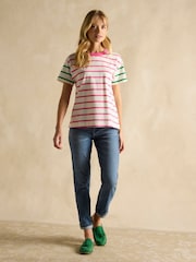 Joules Ellie 2 Pack Multi Short Sleeve Jersey Tops - Image 8 of 9