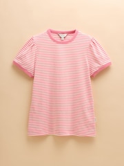Joules 3 Pack Erin Pink/Green/Navy Multi Short Sleeve Tops - Image 15 of 16