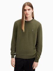 AllSaints Green Raven Crew Sweatshirt - Image 12 of 12