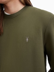 AllSaints Green Raven Crew Sweatshirt - Image 2 of 6