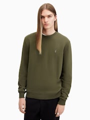 AllSaints Green Raven Crew Sweatshirt - Image 4 of 6