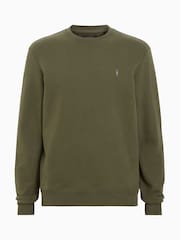 AllSaints Green Raven Crew Sweatshirt - Image 6 of 6