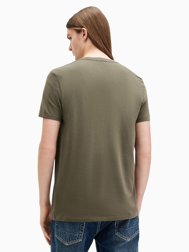 AllSaints Green Tonic Short Sleeve Crew T-Shirt - Image 2 of 6