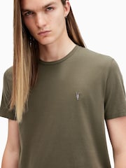 AllSaints Green Tonic Short Sleeve Crew T-Shirt - Image 6 of 6