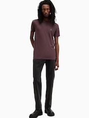 Червоний - Футболка Allsaints Tonic з коротким рукавом - Image 3 of 5