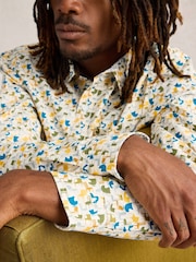 White Stuff White Multi Chair Printed 100% Cotton Shirt - Image 4 of 6