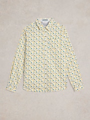 White Stuff White Multi Chair Printed 100% Cotton Shirt - Image 5 of 6