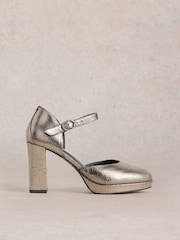 White Stuff Metallic Priscilla Platform Shoes - Image 1 of 4