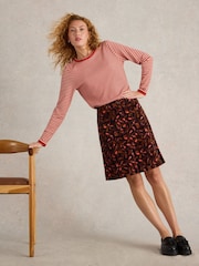 White Stuff Purple Melody Organic Cord Skirt - Image 2 of 6
