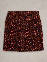 White Stuff Purple Melody Organic Cord Skirt - Image 5 of 6