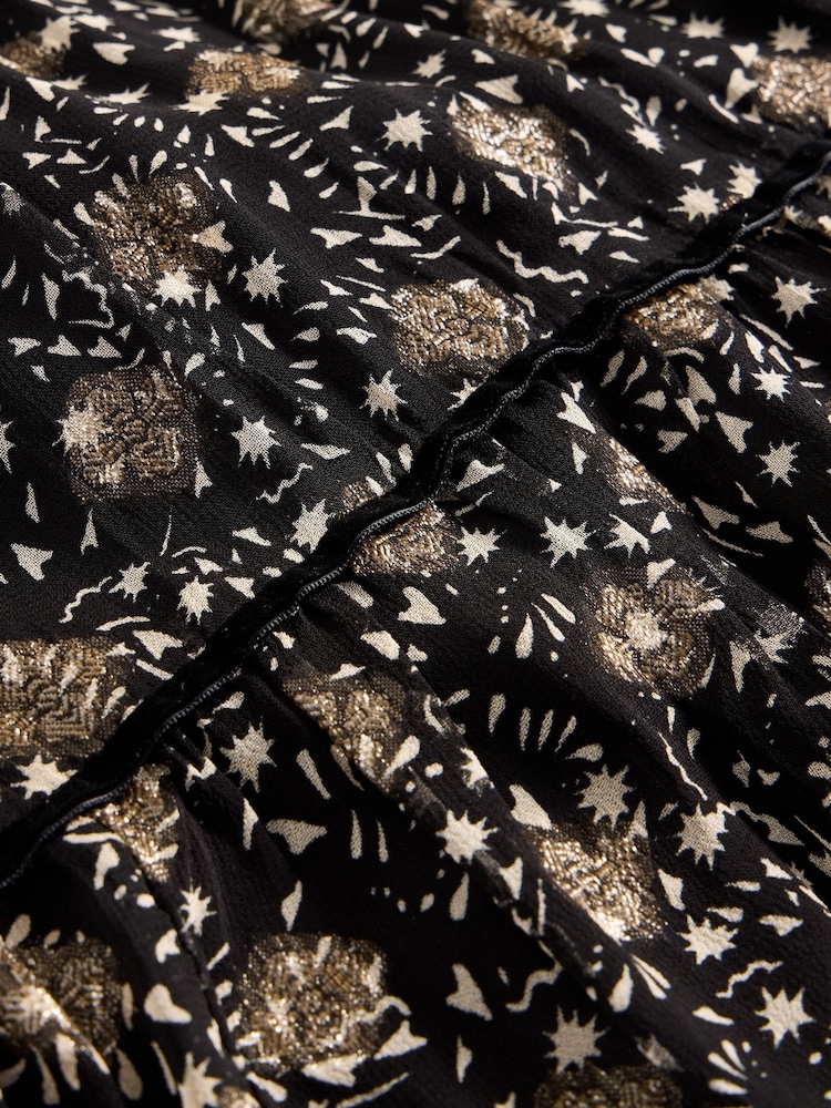 White Stuff Black Erin Metallic Dress - Image 6 of 6 White Stuff Black Erin Metallic Dress - Image 6 of 6