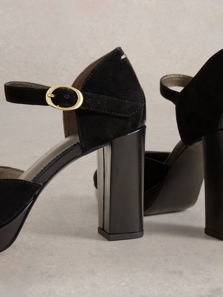 White Stuff Black Priscilla Platform Shoes - Image 4 of 4