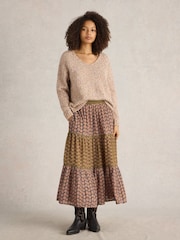 White Stuff Mabel Mixed Print Skirt - Bild 1 von 6