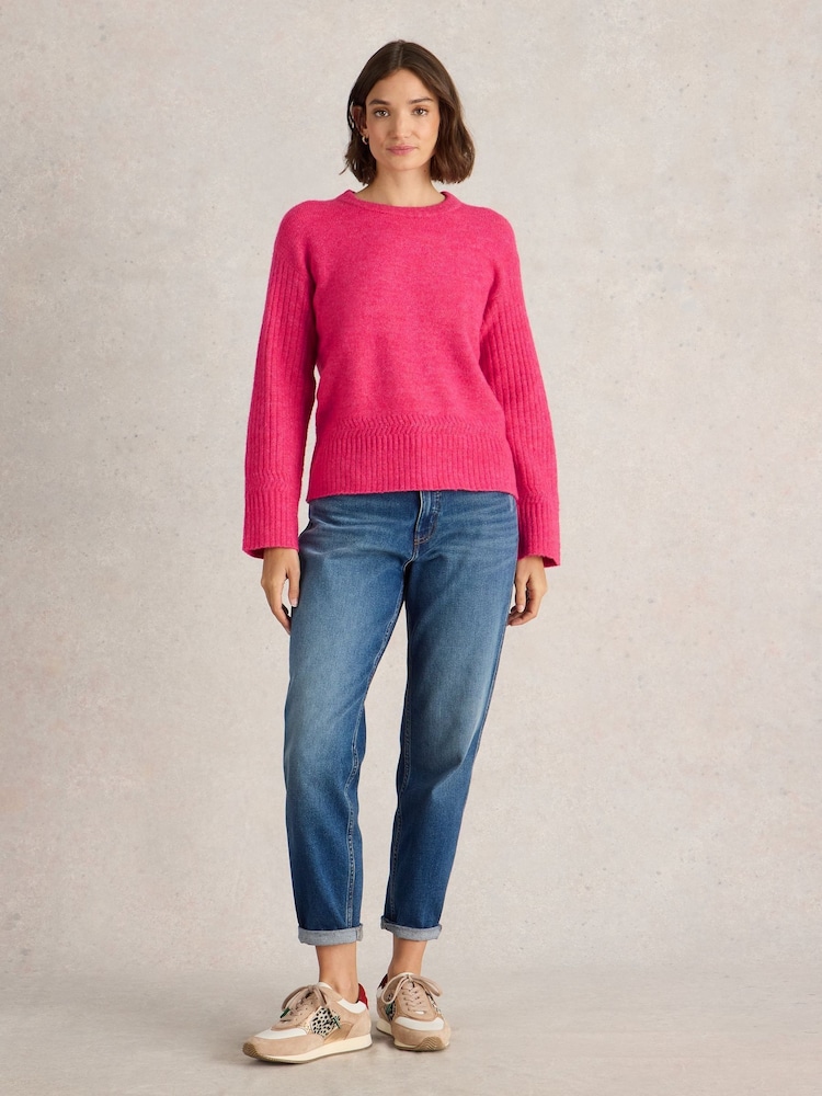 White Stuff Pink Sophia Jumper - Image 2 of 6