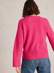 White Stuff Pink Sophia Jumper - Image 3 of 6