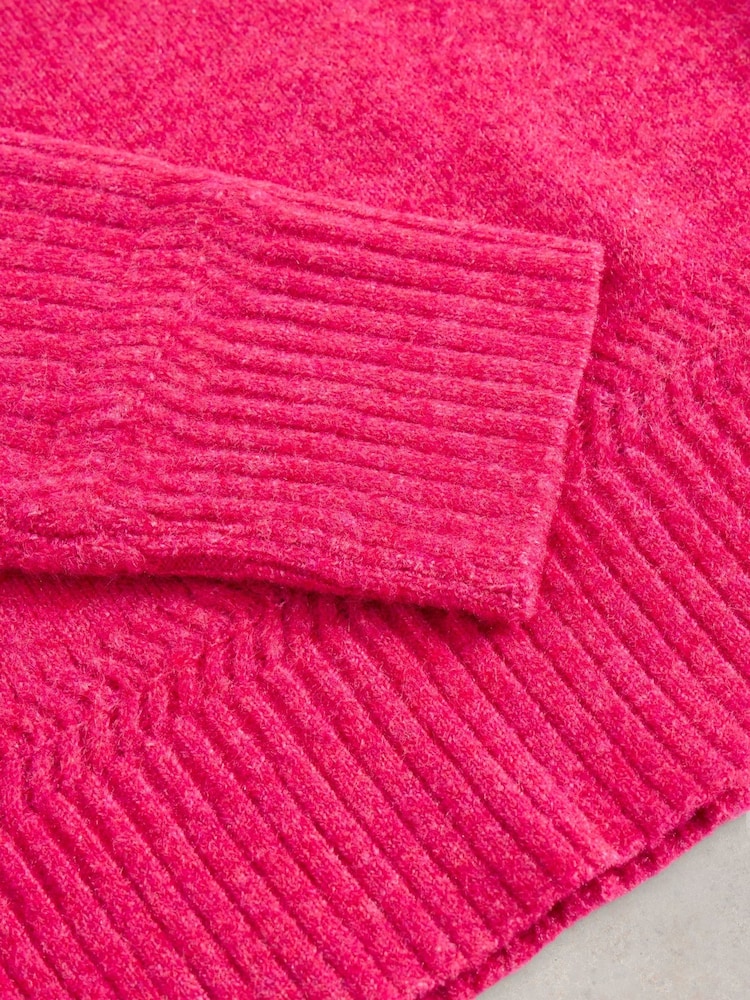White Stuff Pink Sophia Jumper - Image 6 of 6