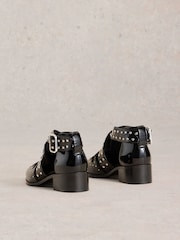 White Stuff Black Studded Ankle Boots - Image 4 of 5