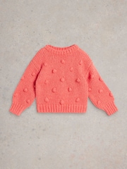 White Stuff Orange Pom Pom Jumper - Image 1 of 3