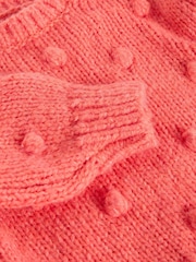 White Stuff Orange Pom Pom Jumper - Image 3 of 3