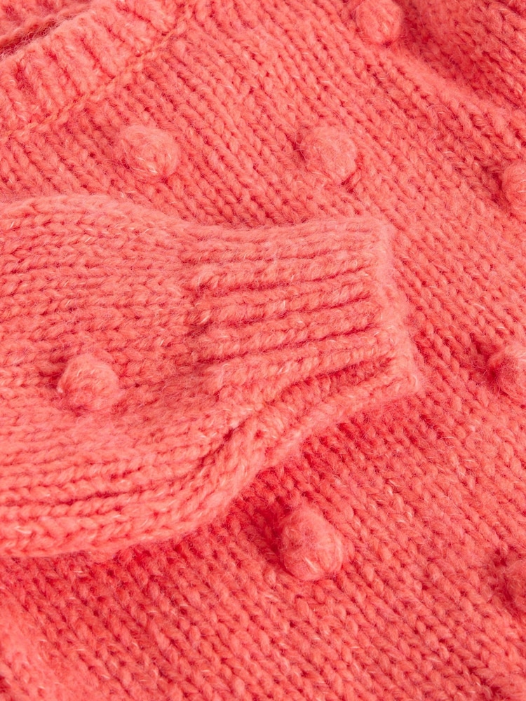 White Stuff Orange Pom Pom Jumper - Image 3 of 3