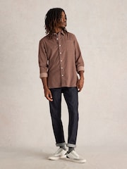 White Stuff Pink Geo Printed Cord 100% Cotton Shirt - Image 3 of 4