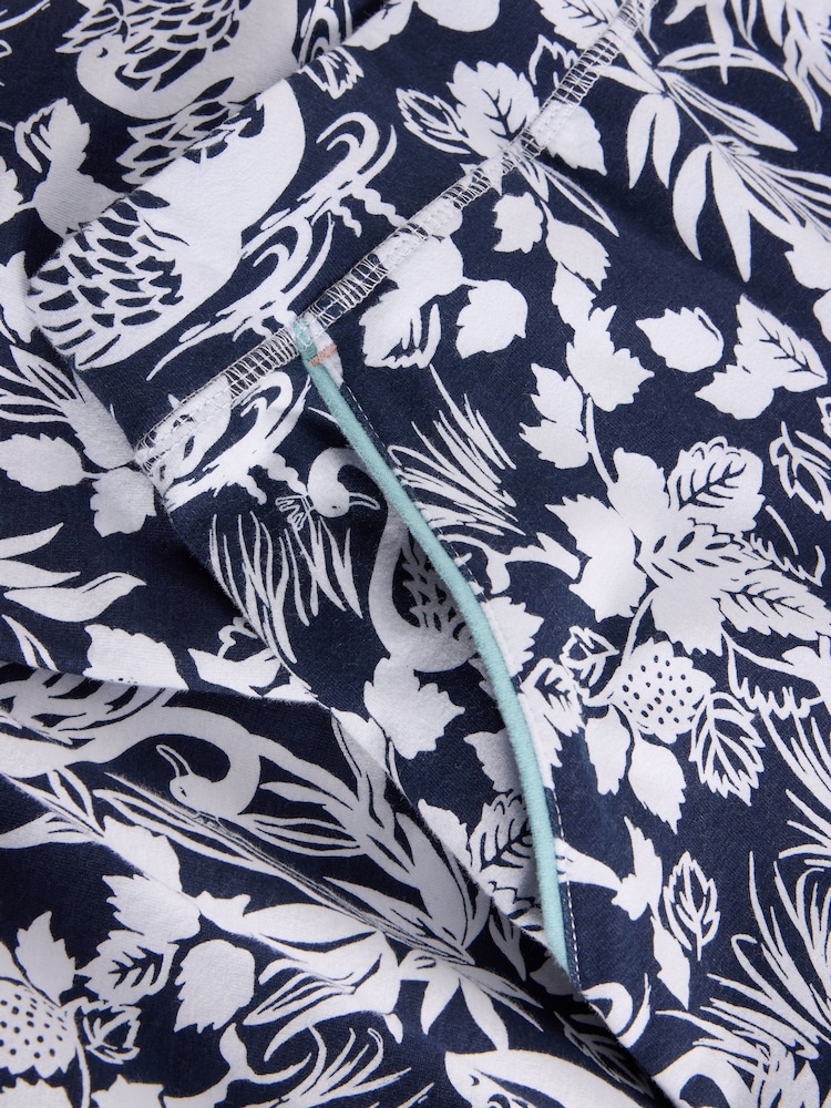 White Stuff Blue Freya Jersey Pyjama Joggers - Image 6 of 6