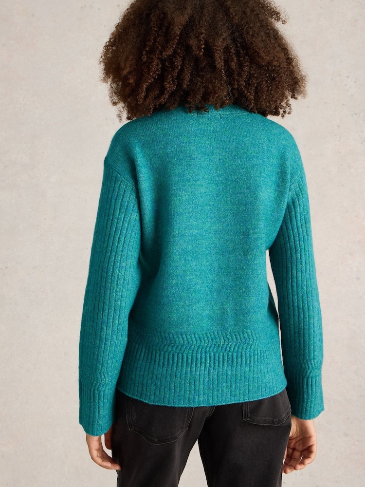 White Stuff Green Sophia Jumper - Image 2 of 6