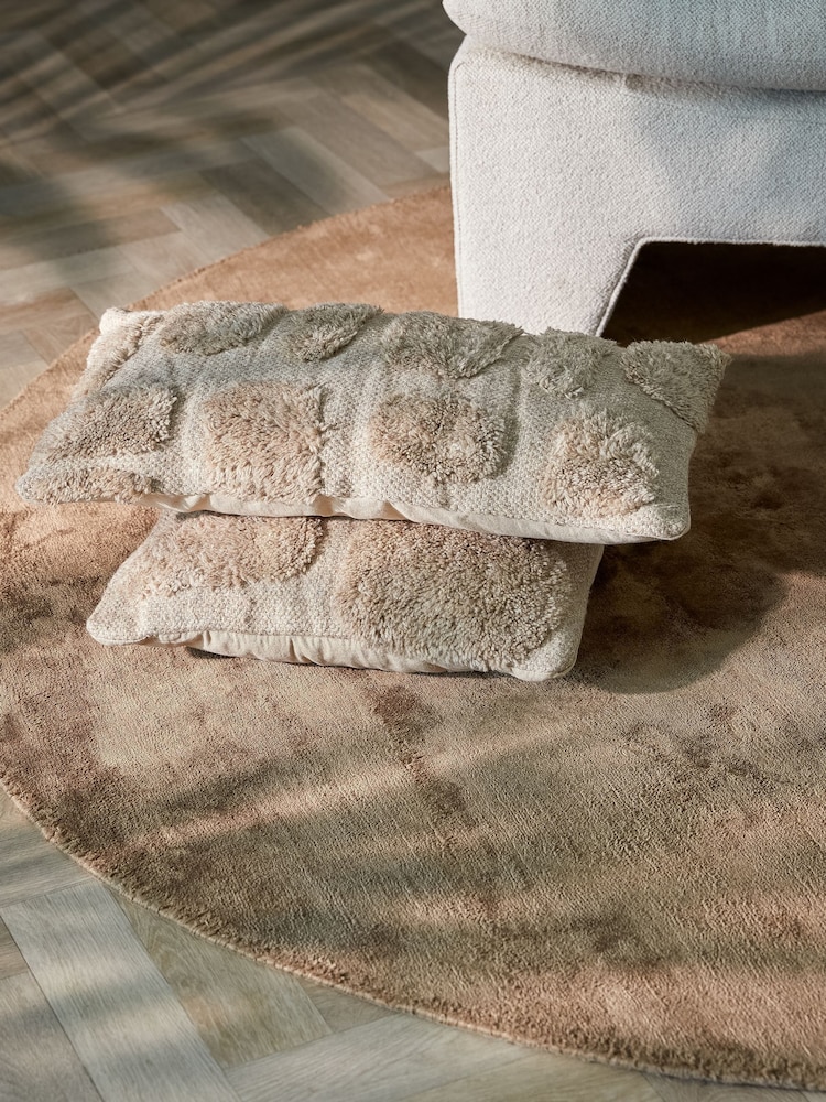 Light & Living Brown Zirafi Textured Cushion - Image 1 of 5 Light & Living Brown Zirafi Textured Cushion - Image 1 of 5
