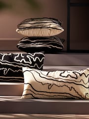 Light & Living Brown Castro Braided Cushion - Image 2 of 4
