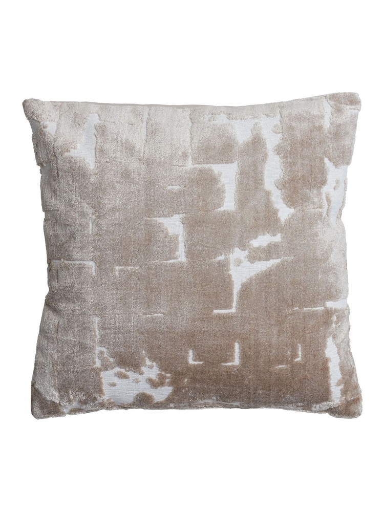 Light & Living Brown Huslia Textured Abstract Cushion - Image 2 of 4