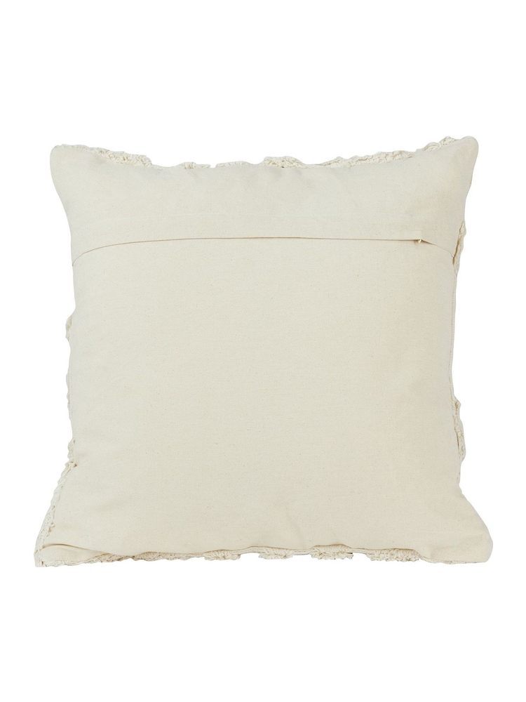Light & Living White Sarmi Tufted Abstract Cushion - Image 4 of 4 Light & Living White Sarmi Tufted Abstract Cushion - Image 4 of 4