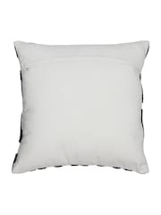 Light & Living Black 100% Cotton Oshawa Geometric Texture Cushion - Image 3 of 4