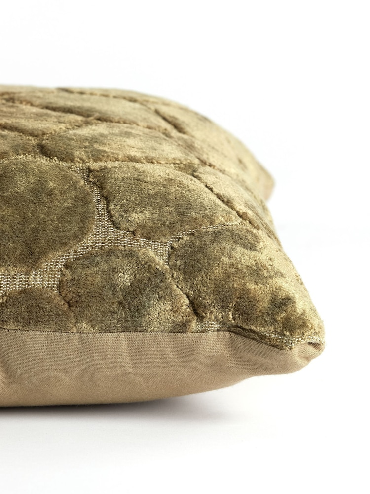 Light & Living Green Zirafi Textured Cushion - Image 2 of 4 Light & Living Green Zirafi Textured Cushion - Image 2 of 4