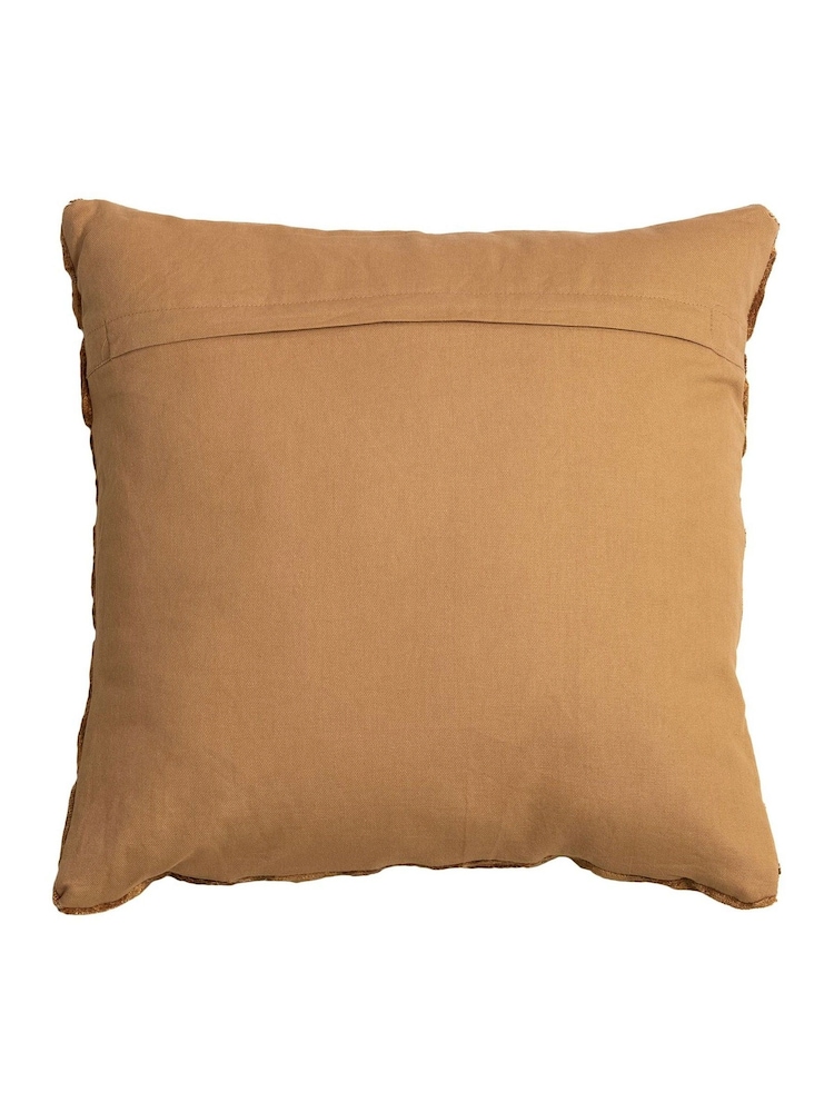 Light & Living Tan Brown Zirafi Textured Cushion - Image 3 of 3
