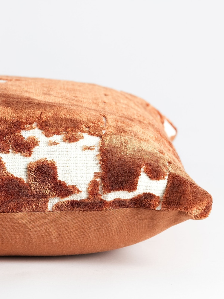 Light & Living Brown Huslia Textured Abstract Cushion - Image 2 of 4