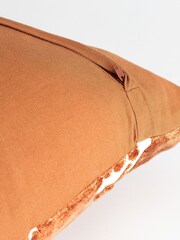 Light & Living Brown Huslia Textured Abstract Cushion - Image 3 of 4