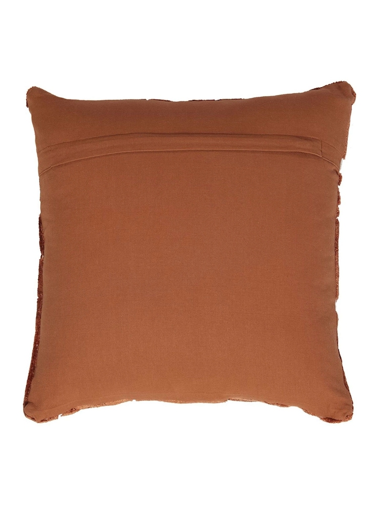 Light & Living Brown Huslia Textured Abstract Cushion - Image 4 of 4