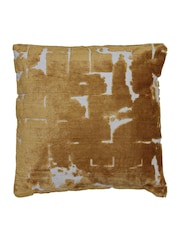 Light & Living Yellow Huslia Textured Abstract Cushion - Image 1 of 4