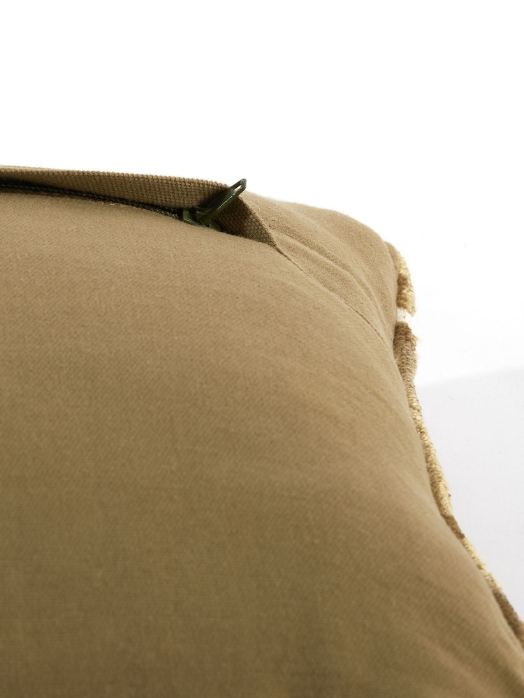 Light & Living Green Huslia Textured Abstract Cushion - Image 4 of 4