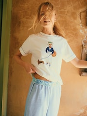 Joules Jonty Fox Graphic Cotton Short Sleeve T-Shirt - Image 2 of 9