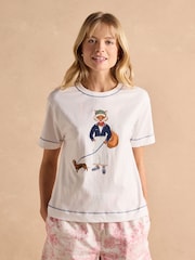 Joules Jonty Fox Graphic Cotton Short Sleeve T-Shirt - Image 3 of 9