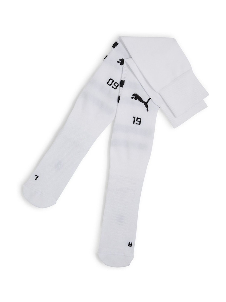 Puma White Mens Borussia Dortmund Graphic Socks - Image 1 of 1