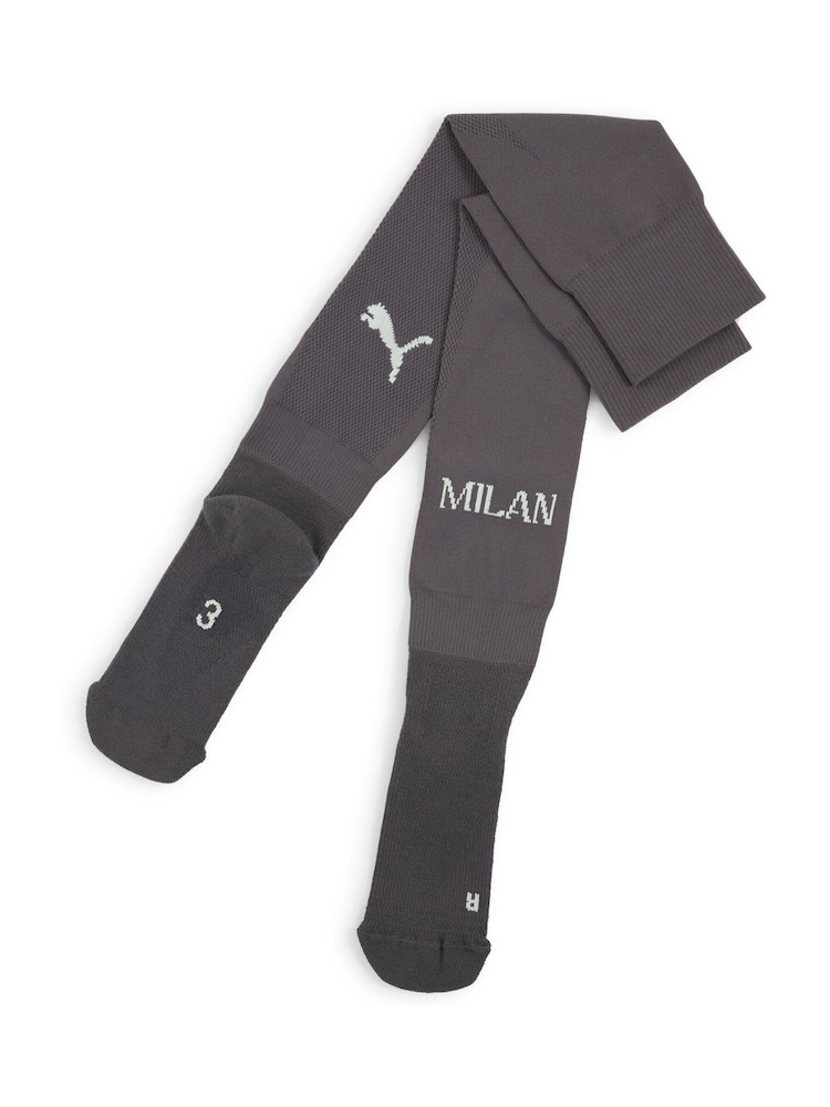 Puma Grey Mens AC Milan Plain Socks - Image 1 of 1 Puma Grey Mens AC Milan Plain Socks - Image 1 of 1