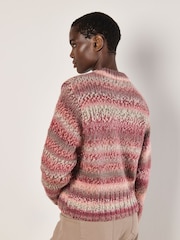 Apricot Red Chunky Knit Multicolour Jumper - Image 4 of 4