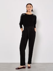 Apricot Black Lace and Stud Arm Batwing Jumper - Image 2 of 4