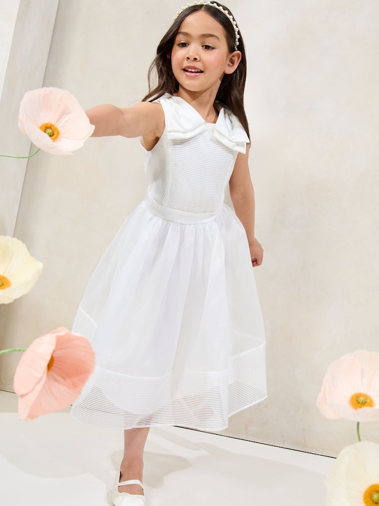Vestido con lazos en los hombros para ocasiones especiales de Lipsy (5-16 años) - Imagen 1 de 3 Vestido con lazos en los hombros para ocasiones especiales de Lipsy (5-16 años) - Imagen 1 de 3