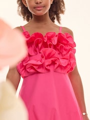 Lipsy 3D Ruffle Puffball Occasion Dress (7-16yrs) - صورة 2 من 4