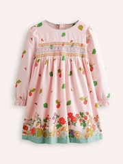 Boden Pink Bess Cosy Smocked Dress - Image 1 of 3