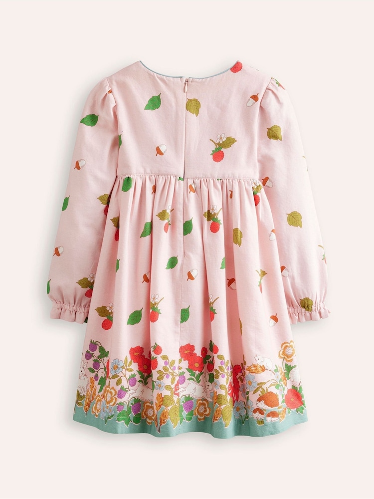 Boden Pink Bess Cosy Smocked Dress - Image 2 of 3