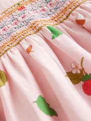 Boden Pink Bess Cosy Smocked Dress - Image 3 of 3